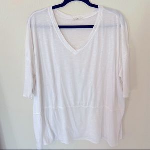 Fresh Laundry flowy white T